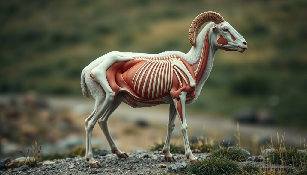 anatomie von schafen