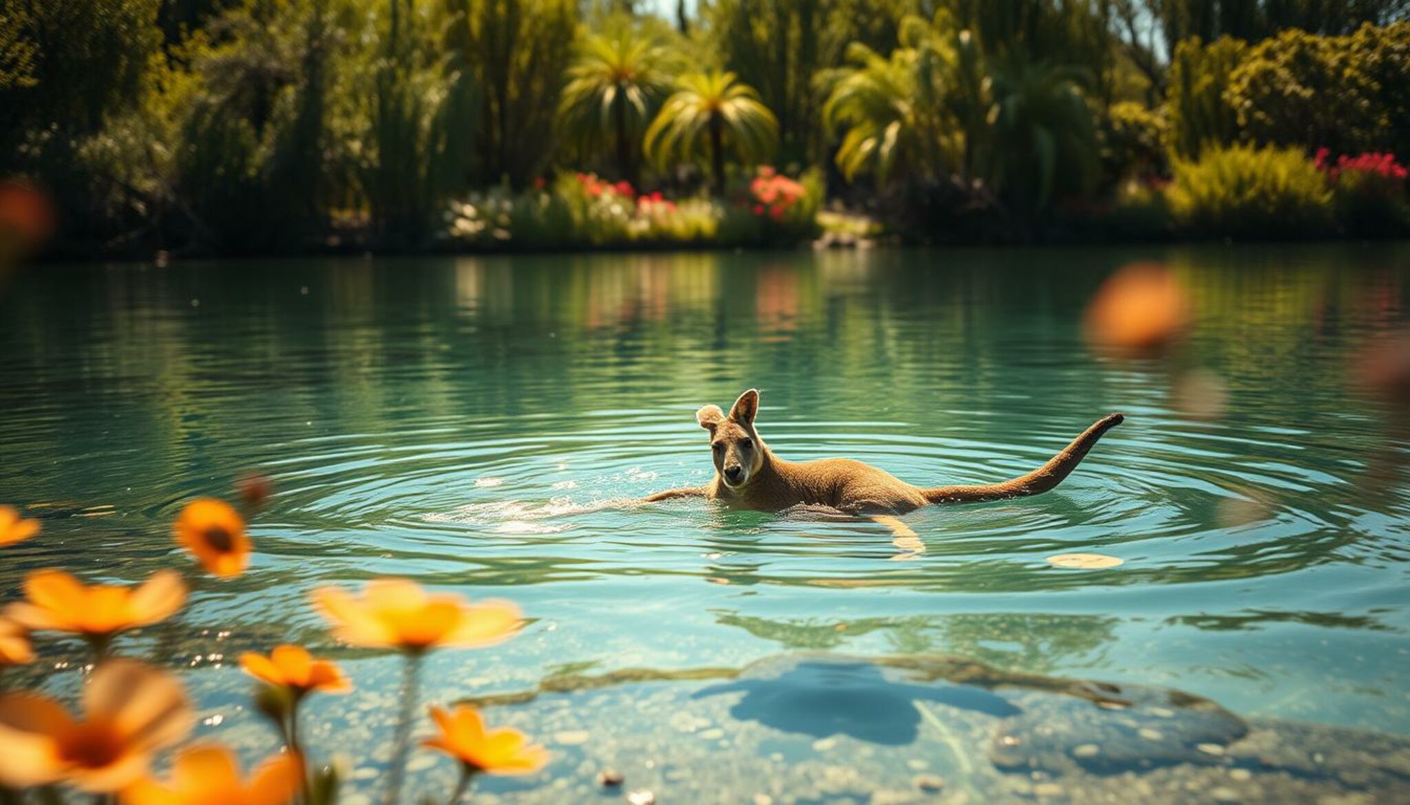 koennen kaengurus schwimmen BerufungTier.de Tierblog