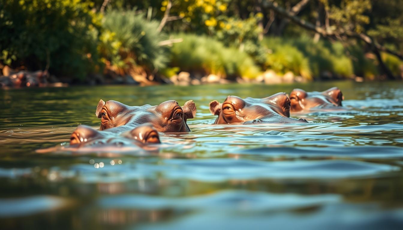 können nilpferde schwimmen