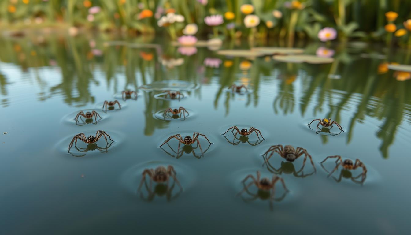 können spinnen schwimmen