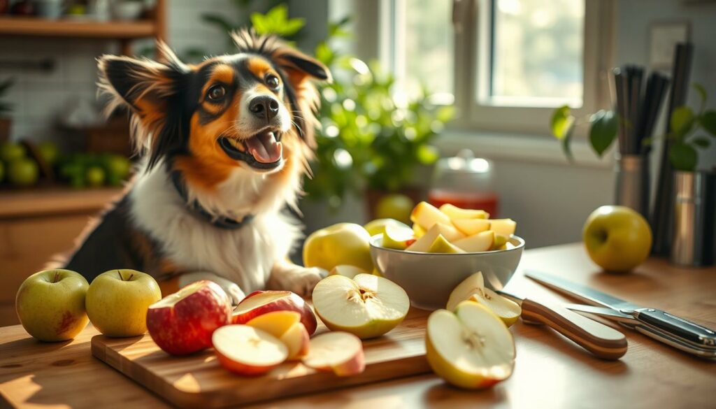 sichere Zubereitung von Äpfeln für Hunde