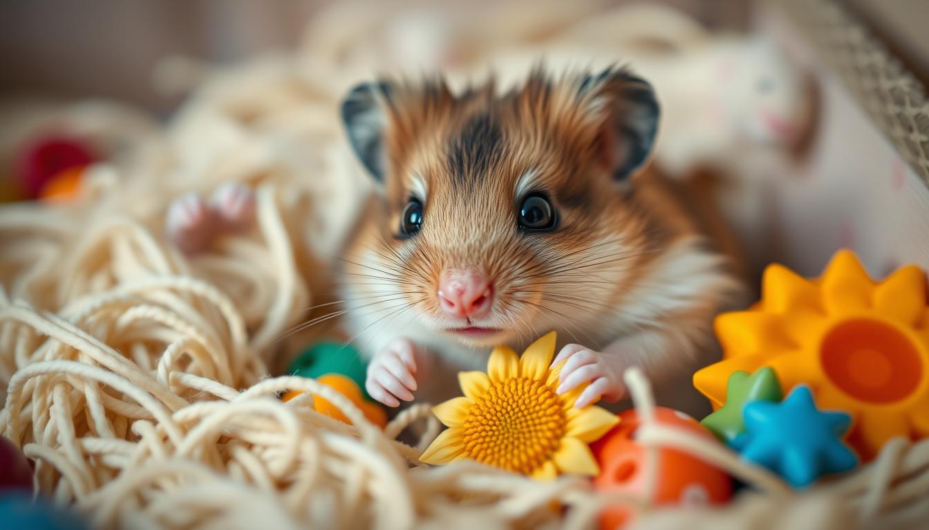 süß hamster baby