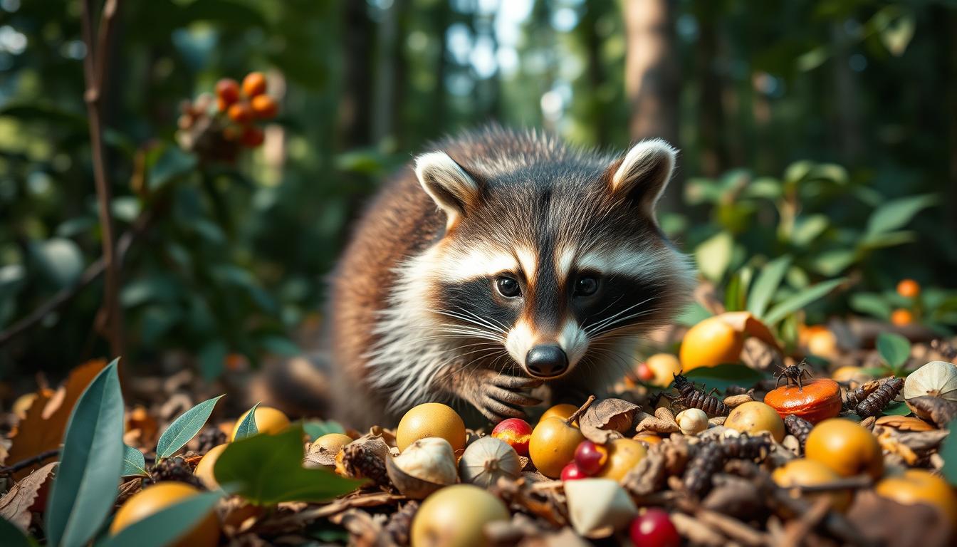 Was fressen Waschbären? Ernährung im Überblick