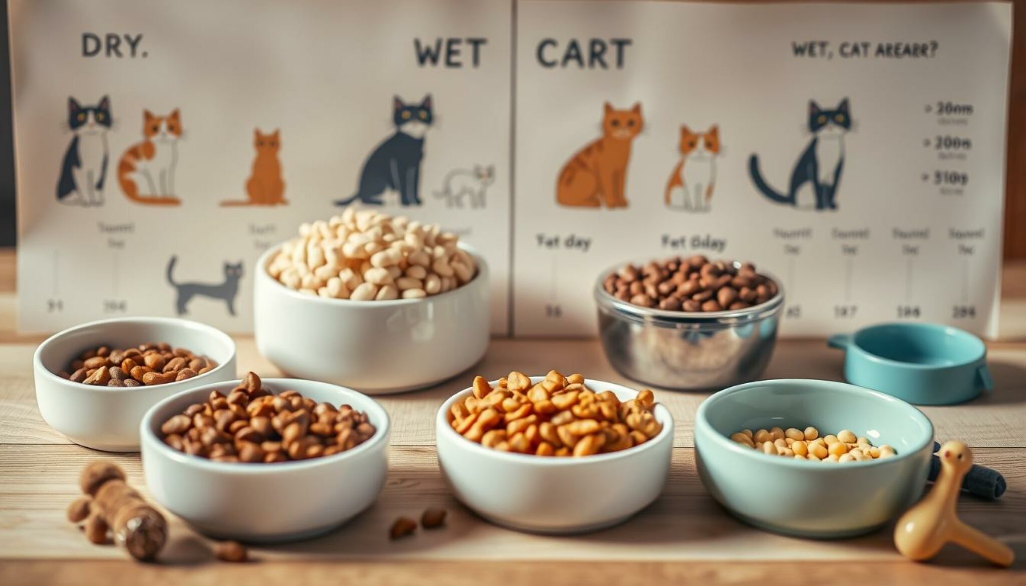 Wieviel Trockenfutter und Nassfutter Katze Tabelle