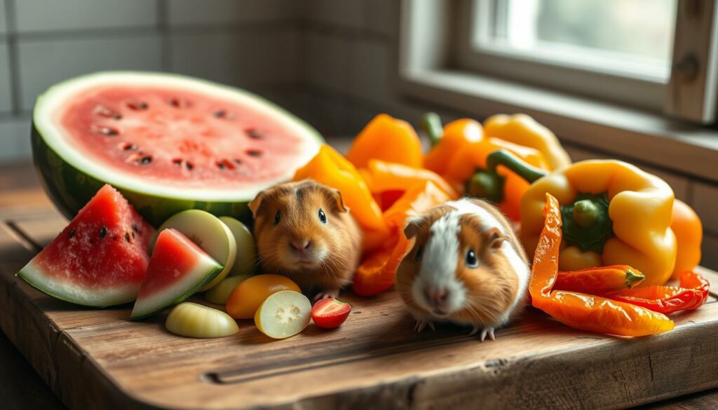 Obst für Meerschweinchen zubereiten