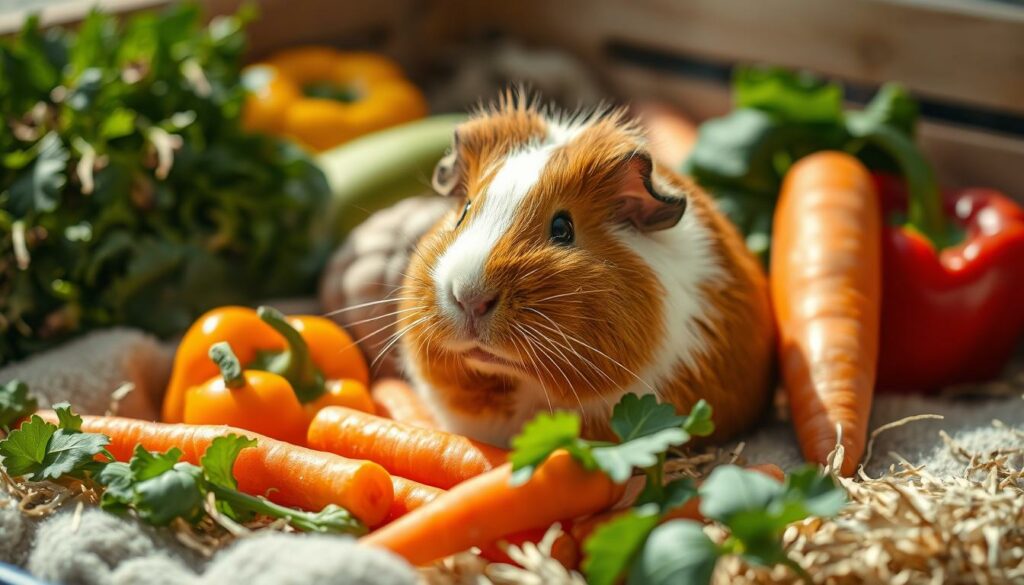 Peruanisches domestiziertes Meerschweinchen Ernährung