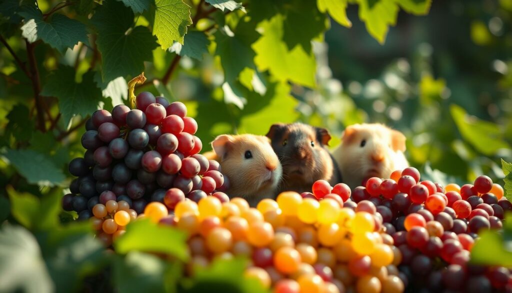 Saisonale Weintrauben für Meerschweinchen