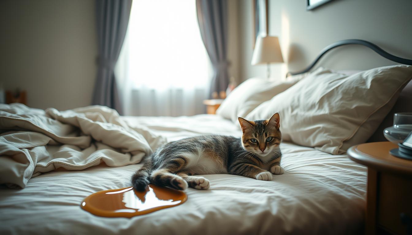 katze pinkelt ins bett