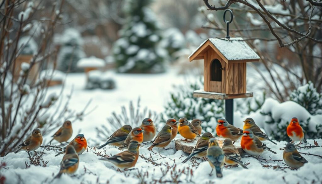 Fütterung der Wintervögel