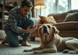 hund hustet und würgt