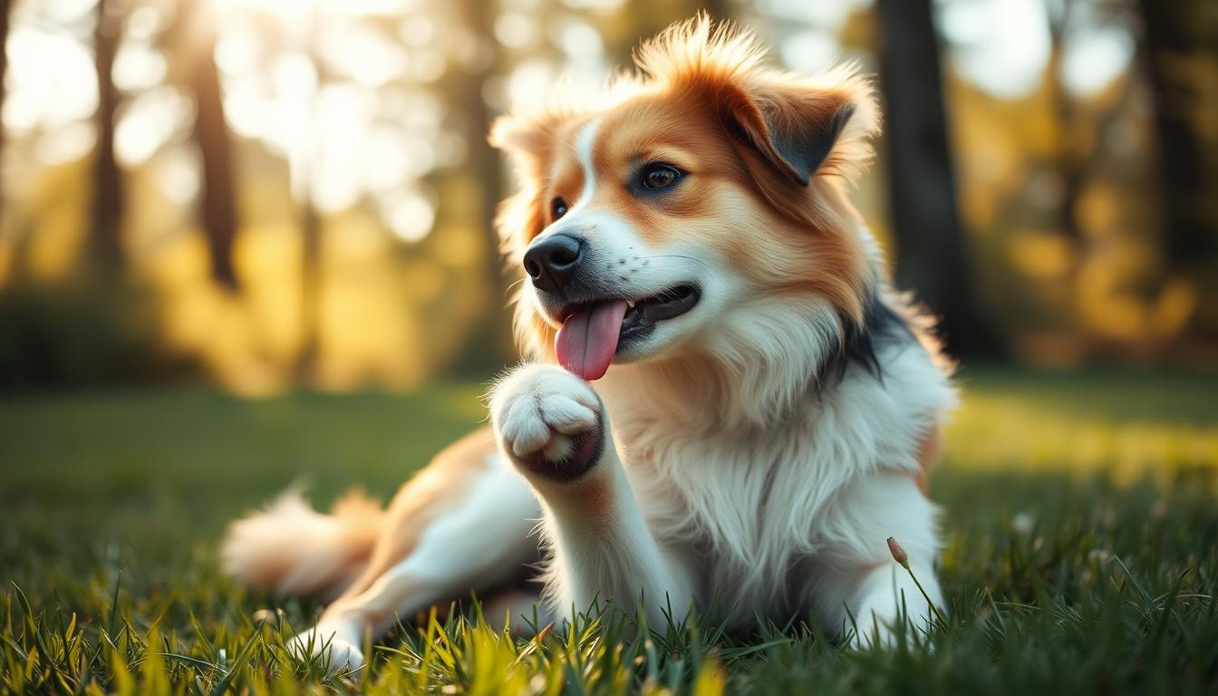 hund kratzt sich ständig und leckt pfoten